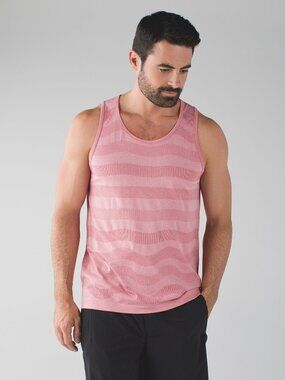 Lululemon Men's Metal Vent Tech Tank - Heathered Red